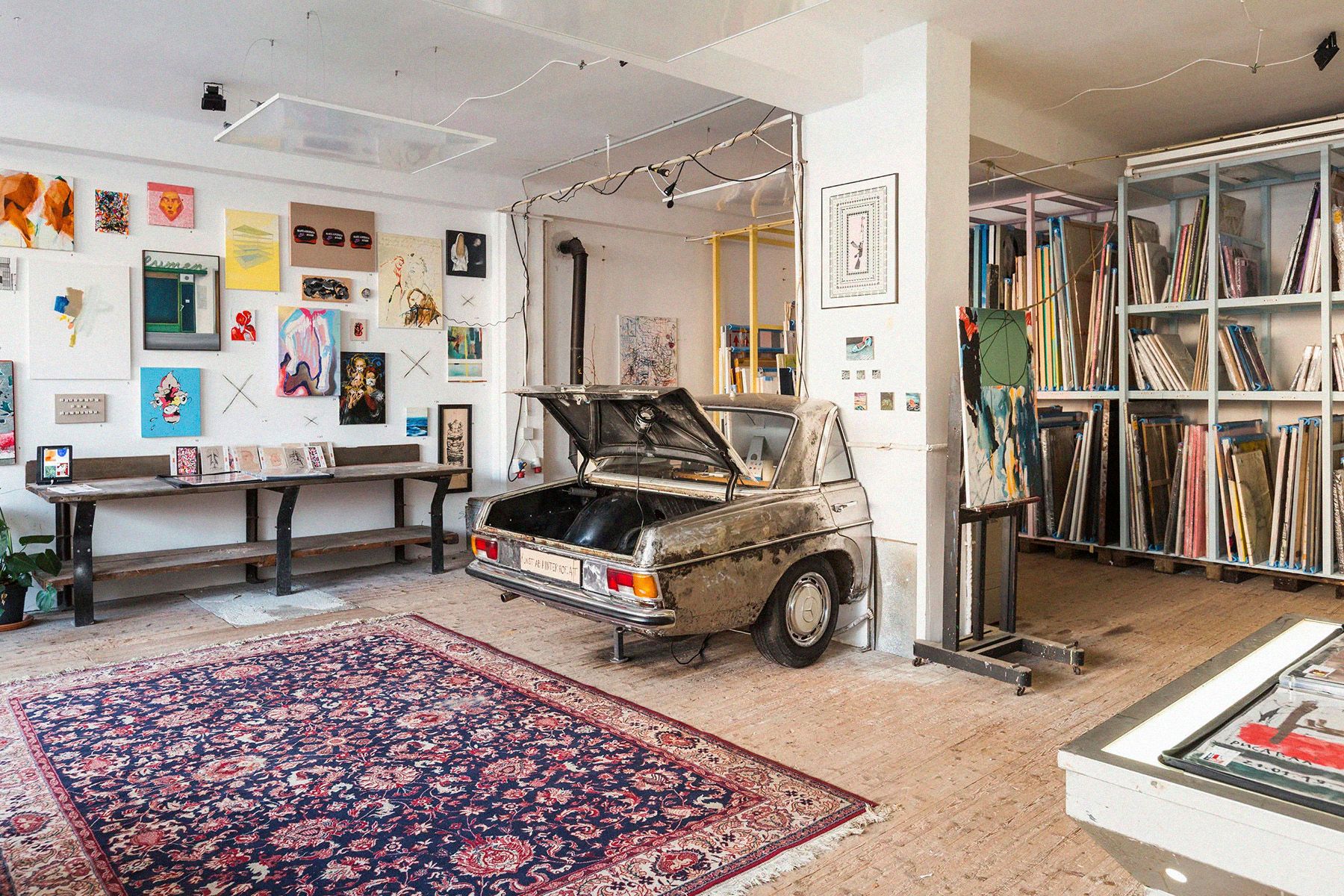 Kunst ab Hinterhof Innenbereich